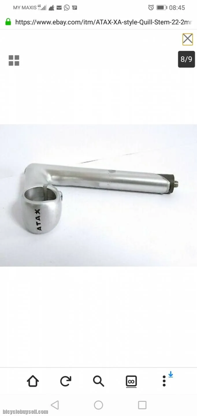 ATAX Stem 80mm Nos Vintage