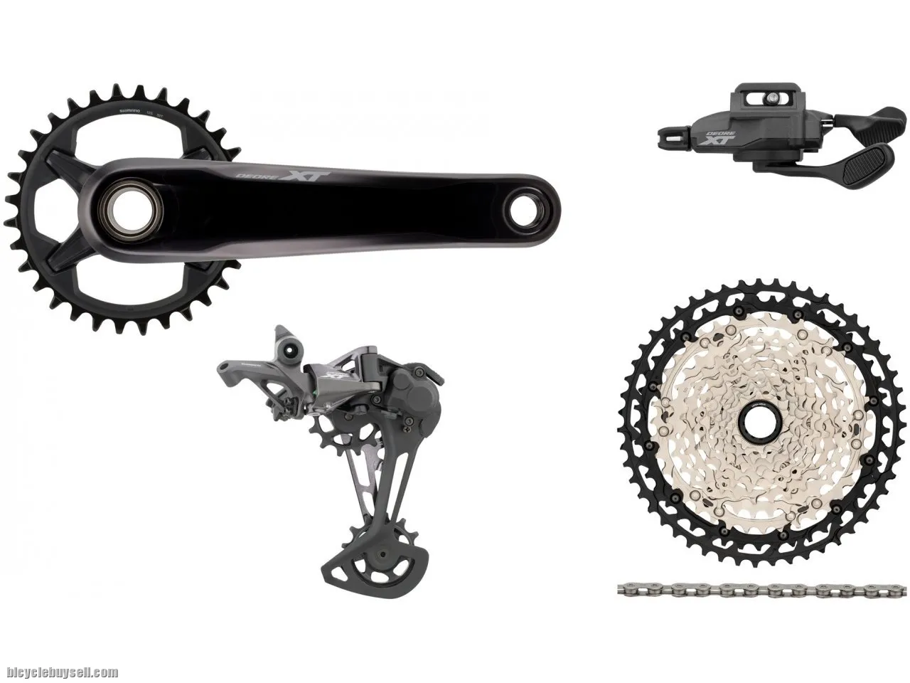 SHIMANO DEORE XT GROUPSET 1X12SP M8100 M8120 (NO BRAKESET, NO ROTOR, NO HUBSET) last set clearance