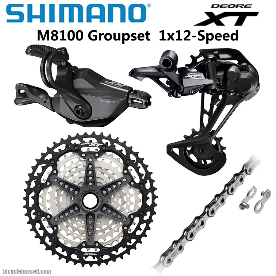 SHIMANO DEORE XT GROUPSET 12SPEED (INCLUDE RD, CHAIN, SHIFTER, CASSETTE) M8120 M8100 SALES LAST SET