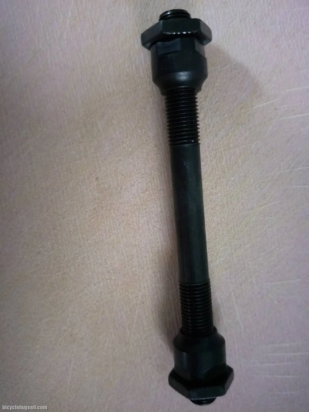 Chromoly hollow axle for quick release conversion for front
