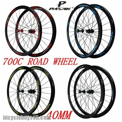 PASAK 40mm clincher high profile road bike wheelset 700c