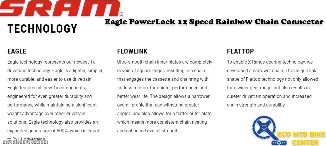 SRAM Eagle PowerLock 12 Speed Rainbow Chain Connector