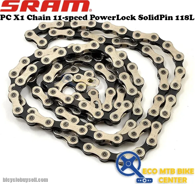 SRAM PC X1 Chain 11-speed PowerLock SolidPin 118L