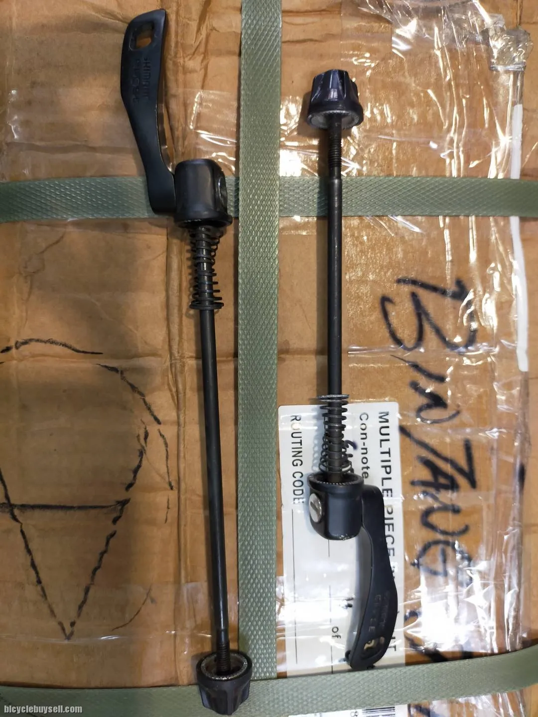 SHIMANO ALLOY HANDLE GENUINE QR - USED FOR LESS THAN 3 MONTHS - SELL IN PAIR GENUINE PART GAURANTEED