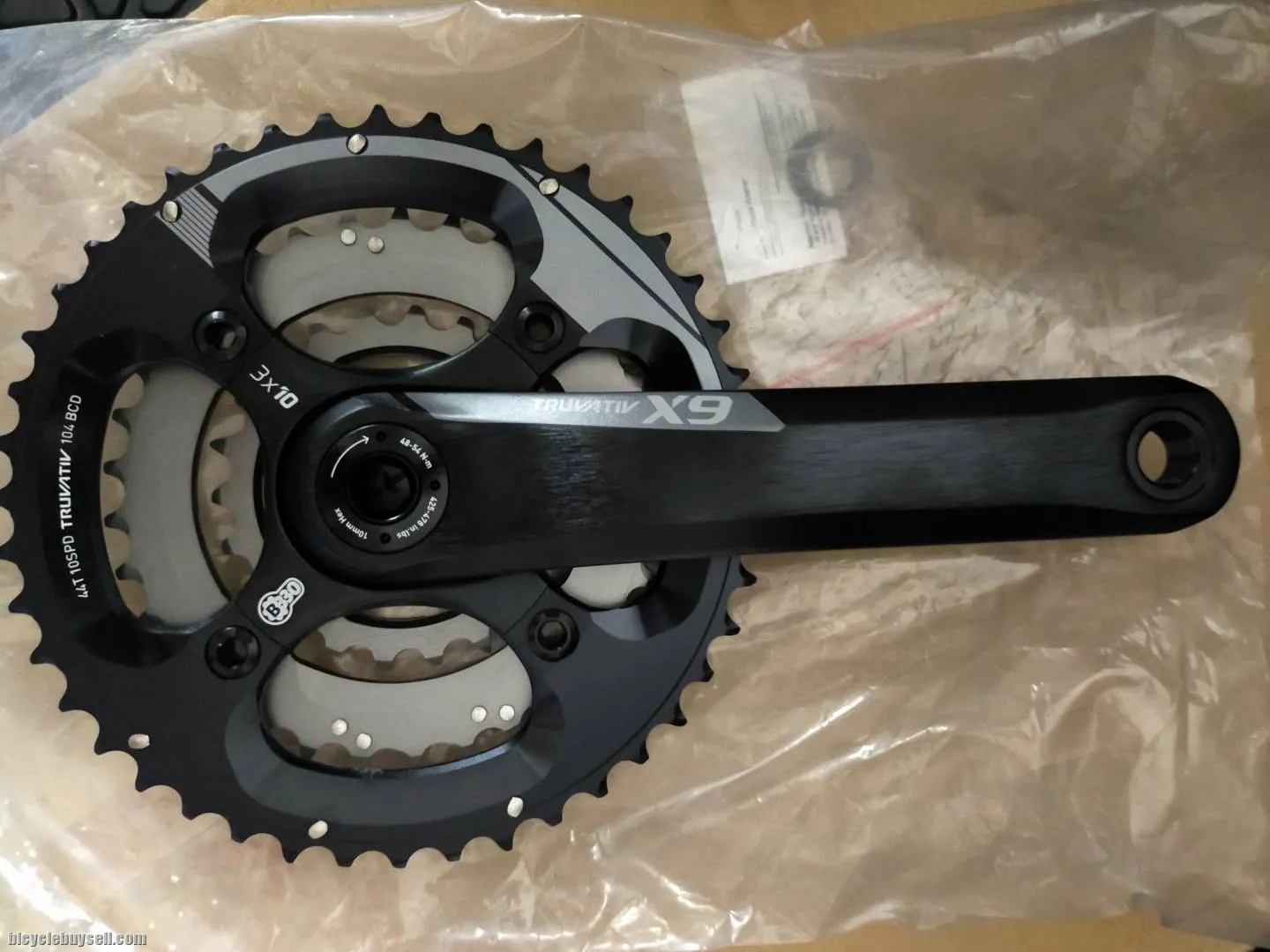 SRAM X9 TRIPPLE CHAINRING CRANKSET 22-33-44 - LAST SET CLEARANCE529