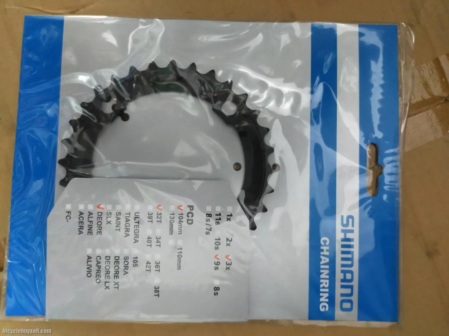 SHIMANO CHAINRING 32T 104BCD - LAST PIECE CLEARANCE - GENUINE PART GUARANTEED