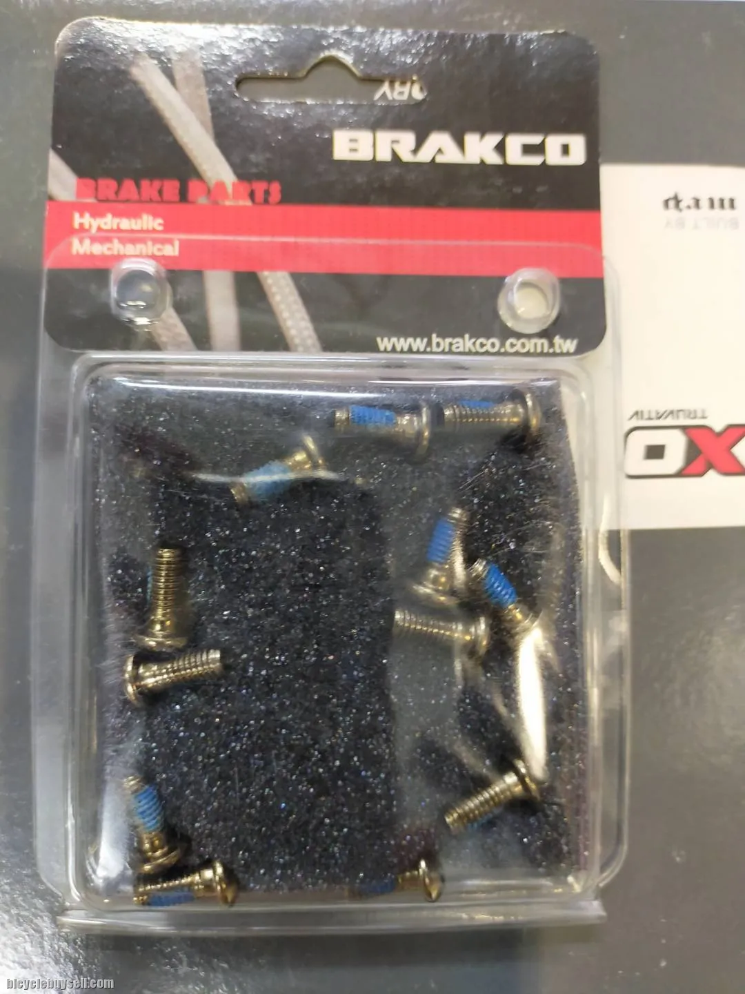 BRAKCO HIGH QUALITY ROTOR BOLTS WITH NYLOX - PURPLE &amp; TITANIUM COLOR (SELL BY 1 PACK 12 PIECES)