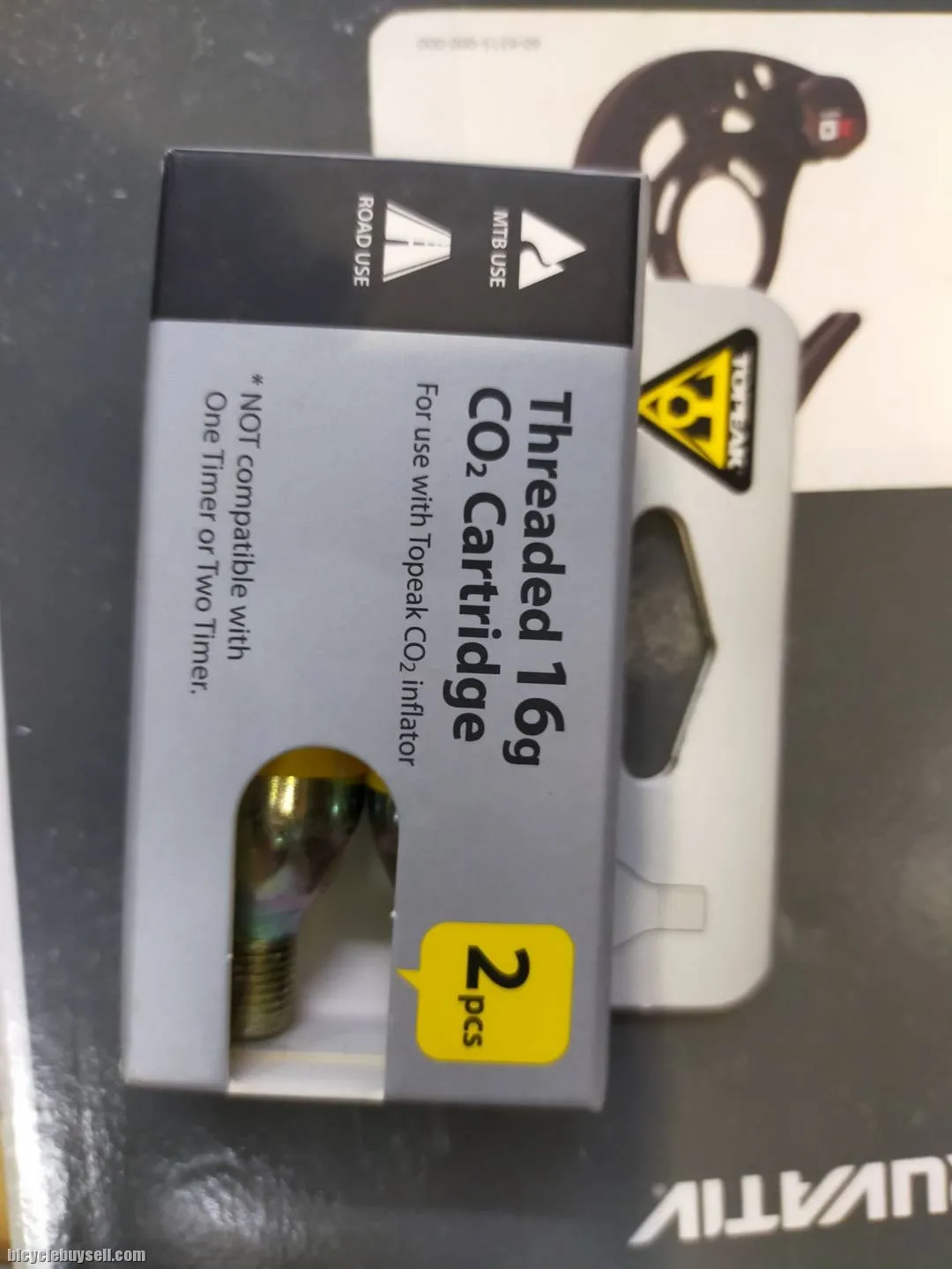 TOPEAK THREADED 16G CO2 CARTRIDGE 2 PIECES