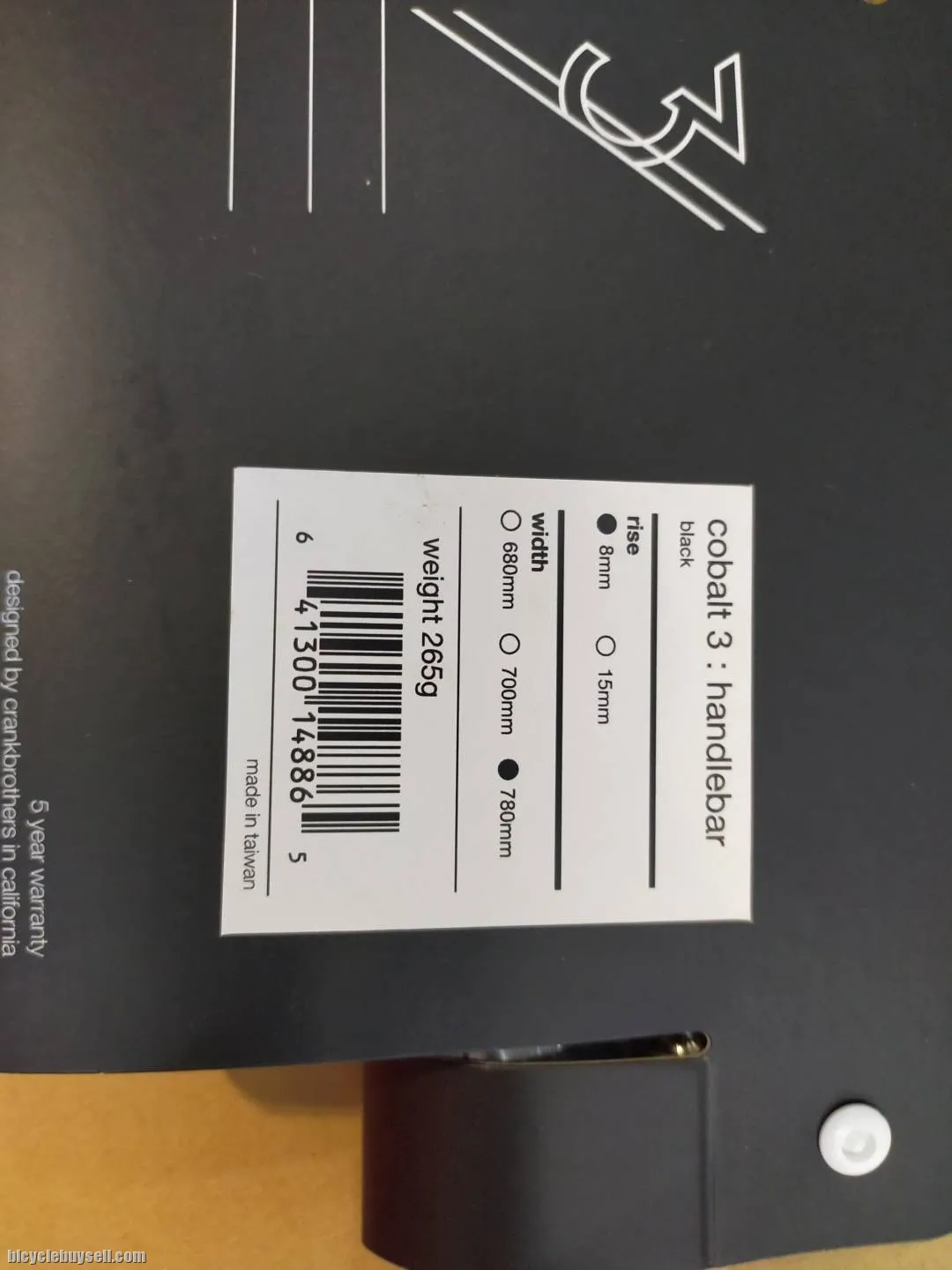 CRANKBROTHERS COBALT3 780MM 8MM RISE - LAST UNIT CLEARANCE GUARANTEED ORI