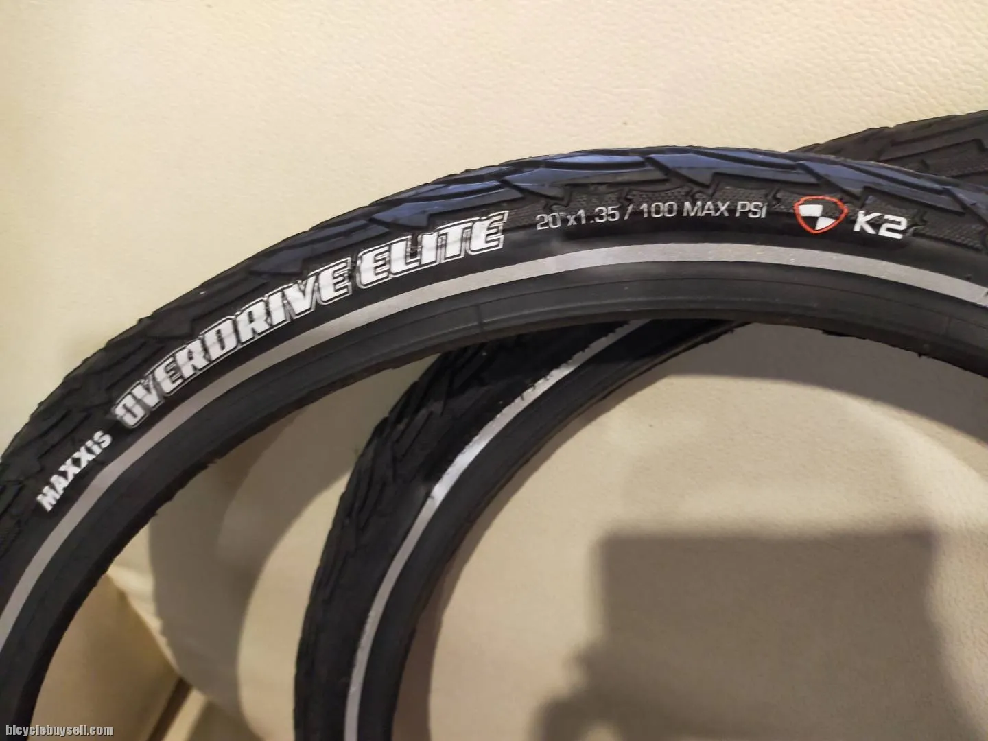 MAXXIS OVERDRIVE ELITE 20X1.35 WITH K2 PROTECTION SHIELD - LAST PAIR CLEARANCE SALES