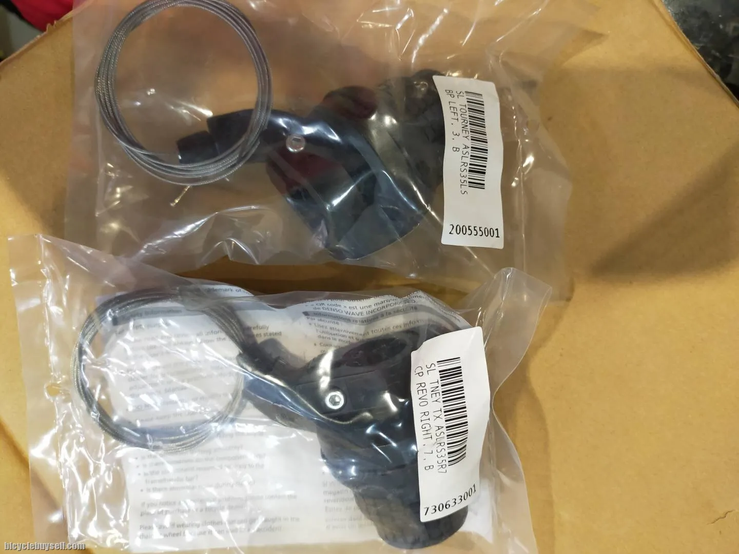 SHIMANO 3X7 GRIPSHIFT SHIFTER PAIR - LAST PAIR CLEARANCE