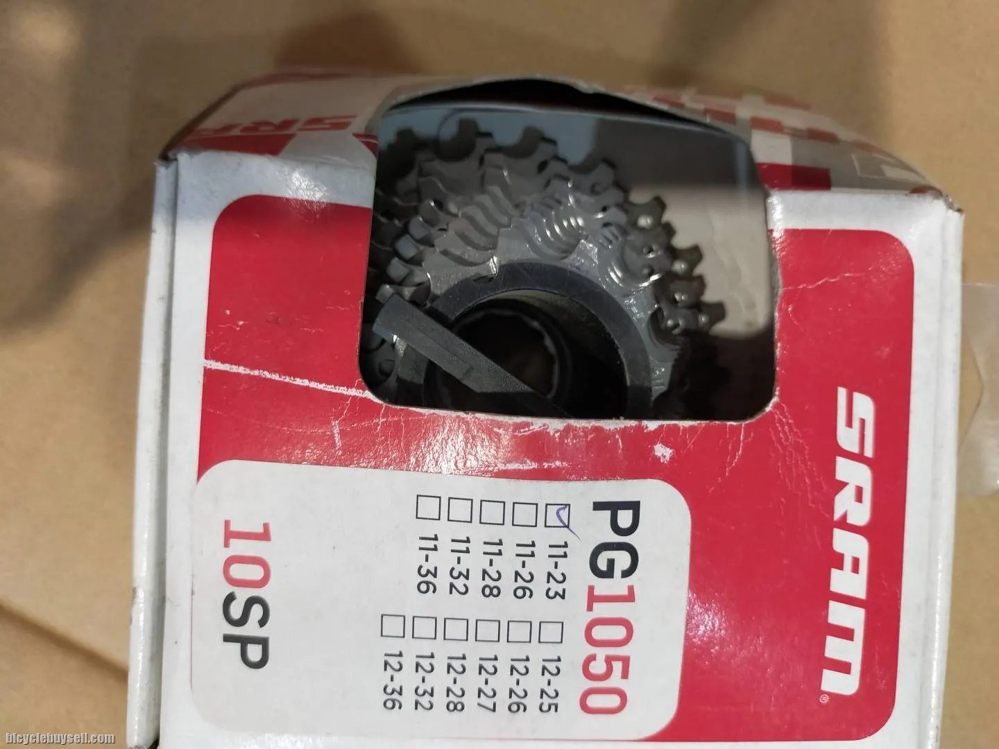 SRAM PG1050 11-23T CASSETTE 10SPEED GUARANTEED GENUINE SRAM PARTS LAST UNIT CLEARANCE SPECIAL SIZE