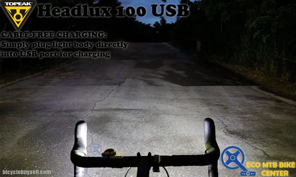 TOPEAK Light Headlux 100 USB Lumen
