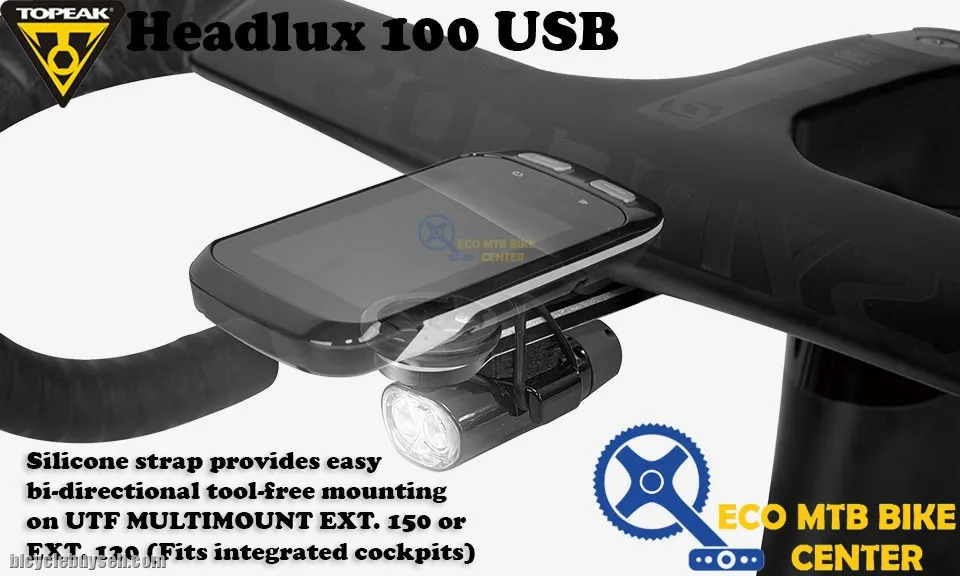 TOPEAK Light Headlux 100 USB Lumen