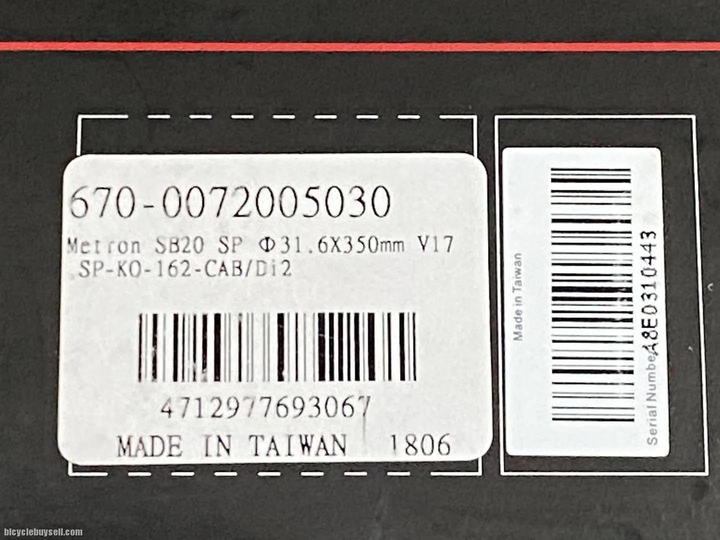 Vision Metron seatpost brand new (mounted once) 31.6mm