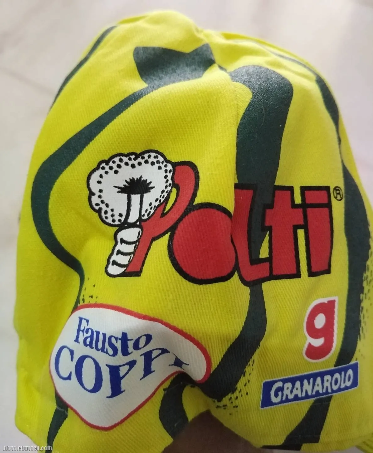 Cycling Cap fausto Coppi Polti team Yellow New
