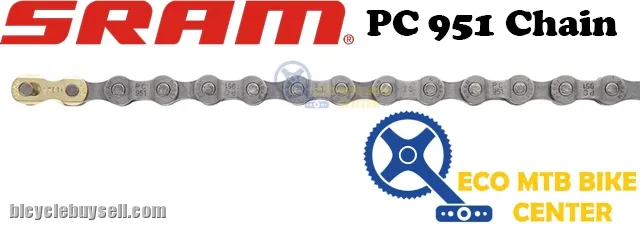 SRAM Chain PC 951 9 Speed PowerLink SolidPin 114 Link