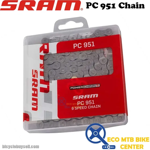 SRAM Chain PC 951 9 Speed PowerLink SolidPin 114 Link