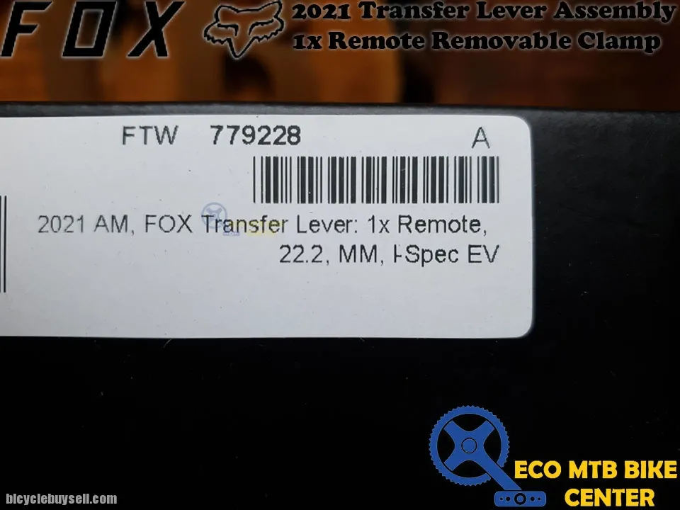 FOX 2021 Transfer Lever Assembly 1x Remote Removable Clamp