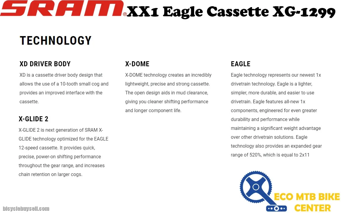 SRAM XX1 Eagle Cassette XG-1299 12Spd