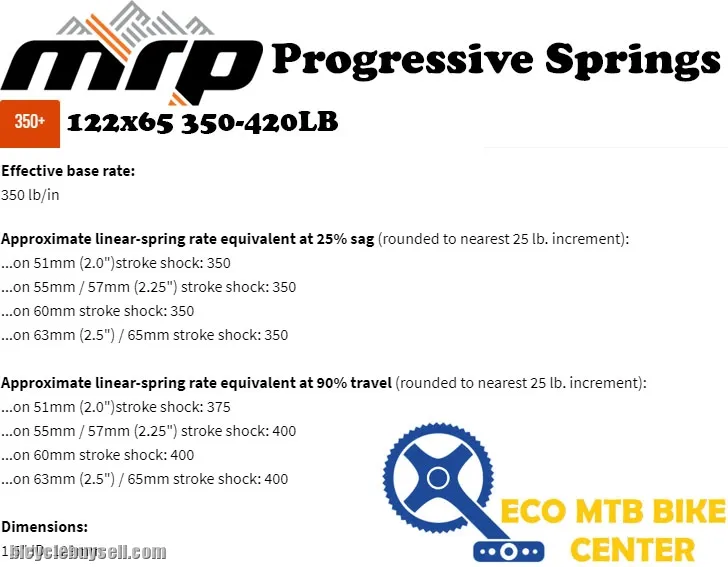 MRP Shocks Premium Progressive Springs