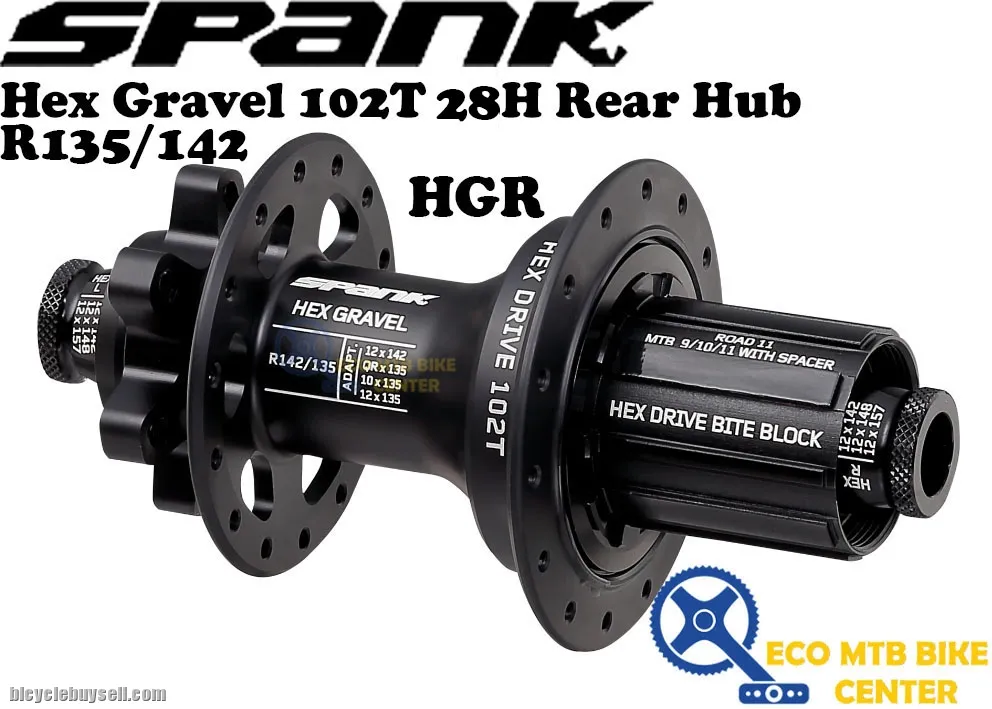 SPANK Rear Hub Hex Gravel 102T 28H
