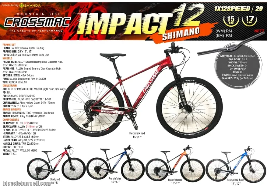 CROSSMAC IMPACT 29" SHIMANO DEORE 12-SPEED