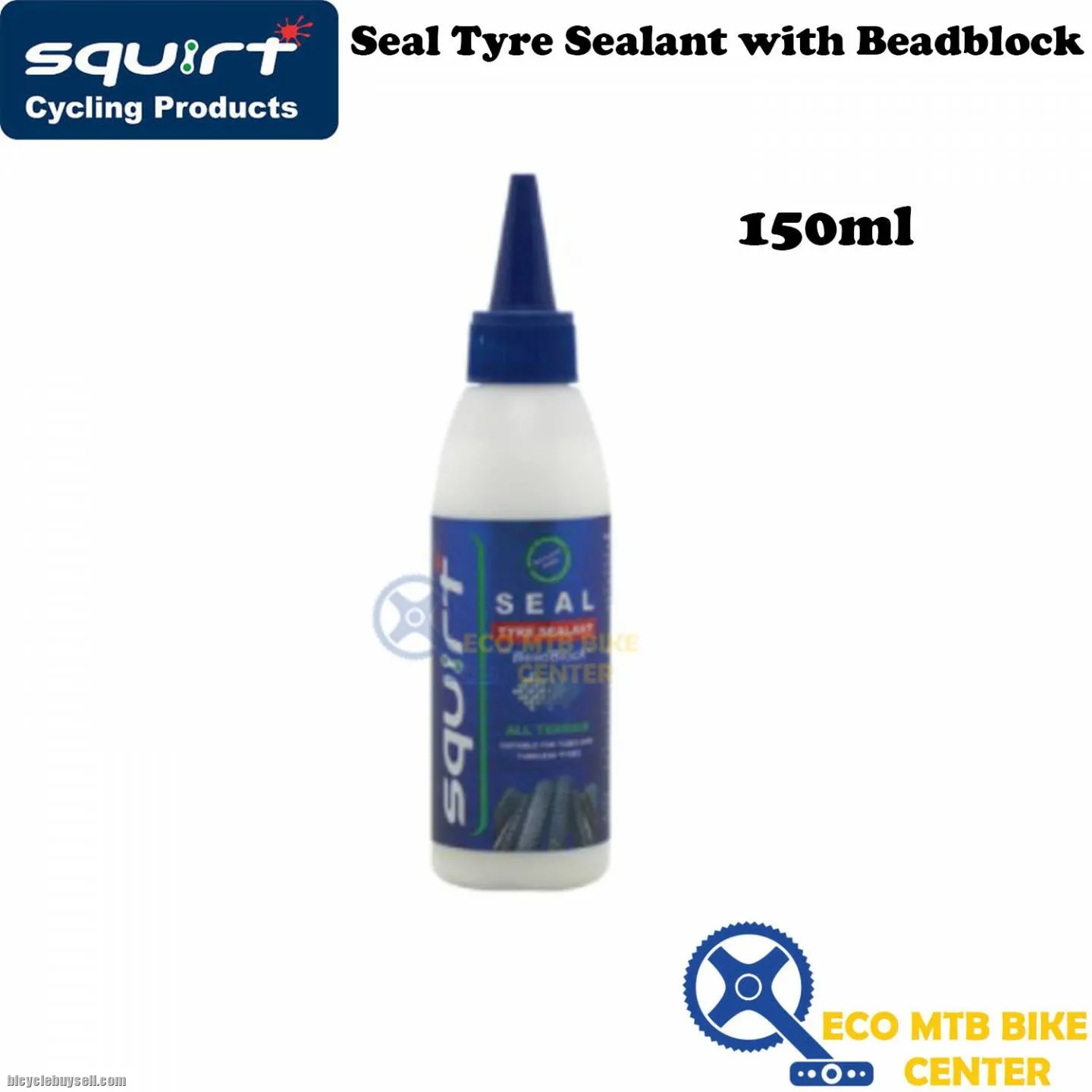 SQUIRT Seal Tyre Sealant with Beadblock 150ml/1L