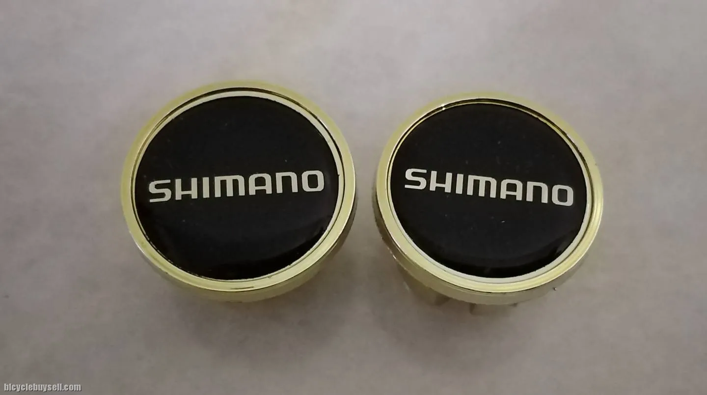 Bartapes End plugs Shimano Gold/Black