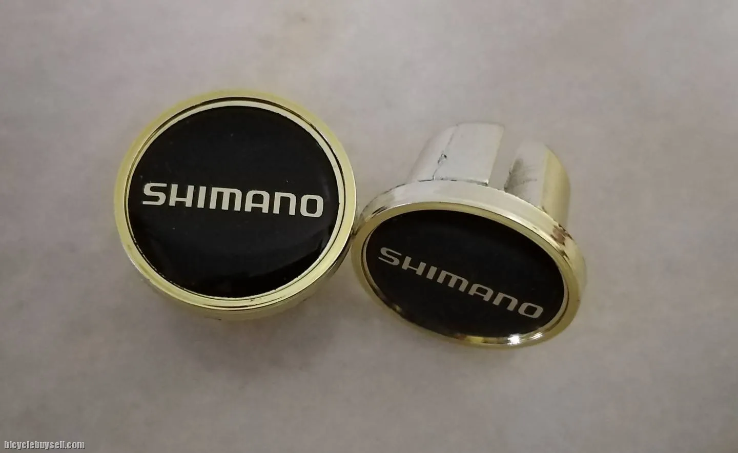Bartapes End plugs Shimano Gold/Black