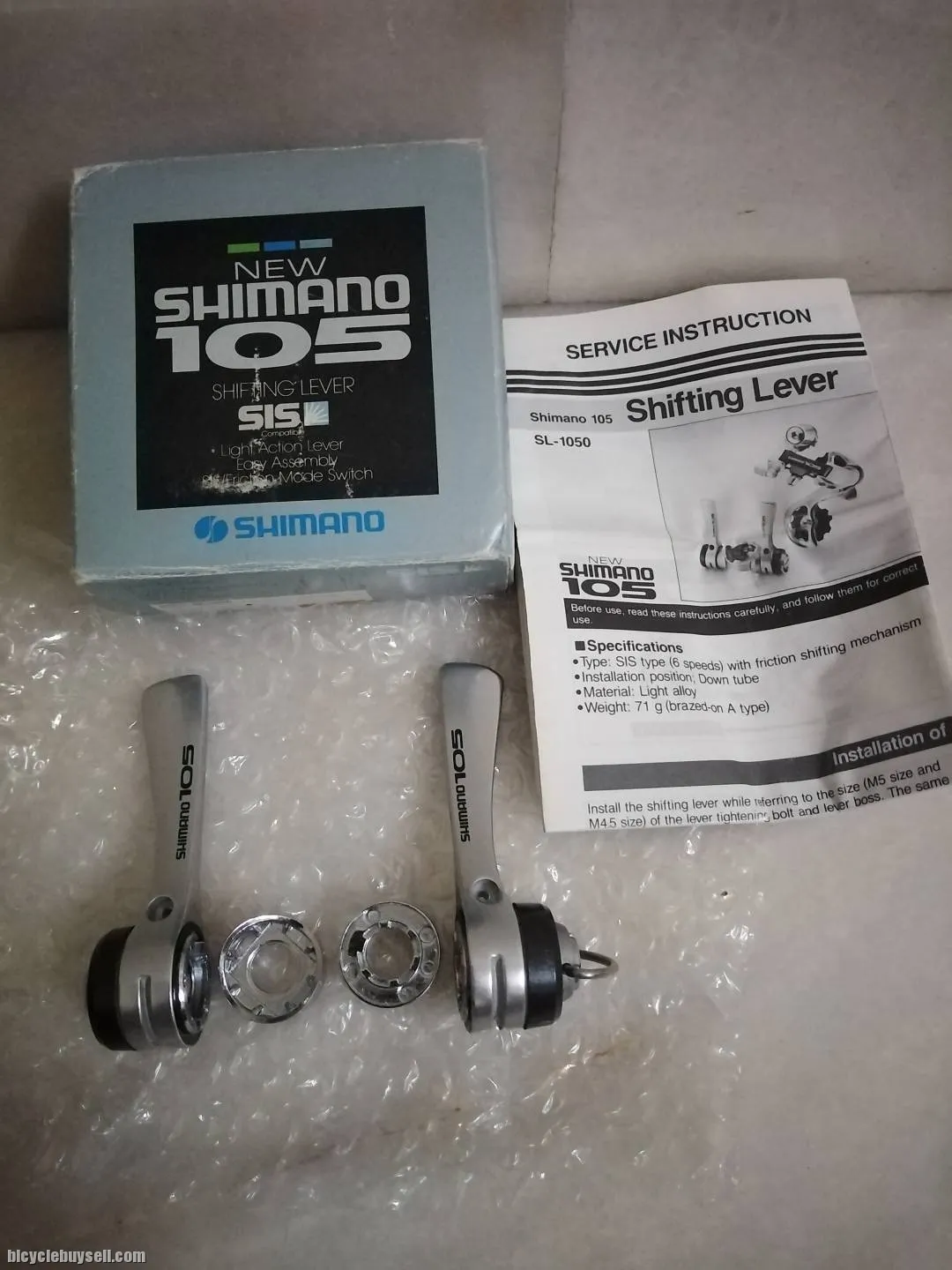 Shimano 105 Downtube Shifter 6 Speed Indexing Nos