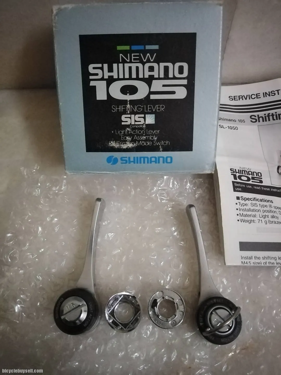Shimano 105 Downtube Shifter 6 Speed Indexing Nos