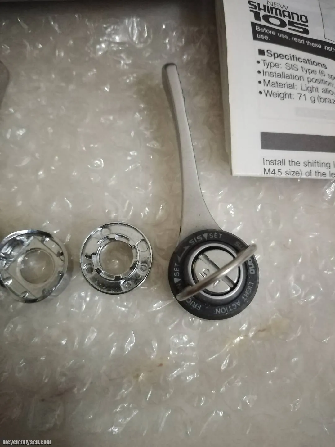 Shimano 105 Downtube Shifter 6 Speed Indexing Nos
