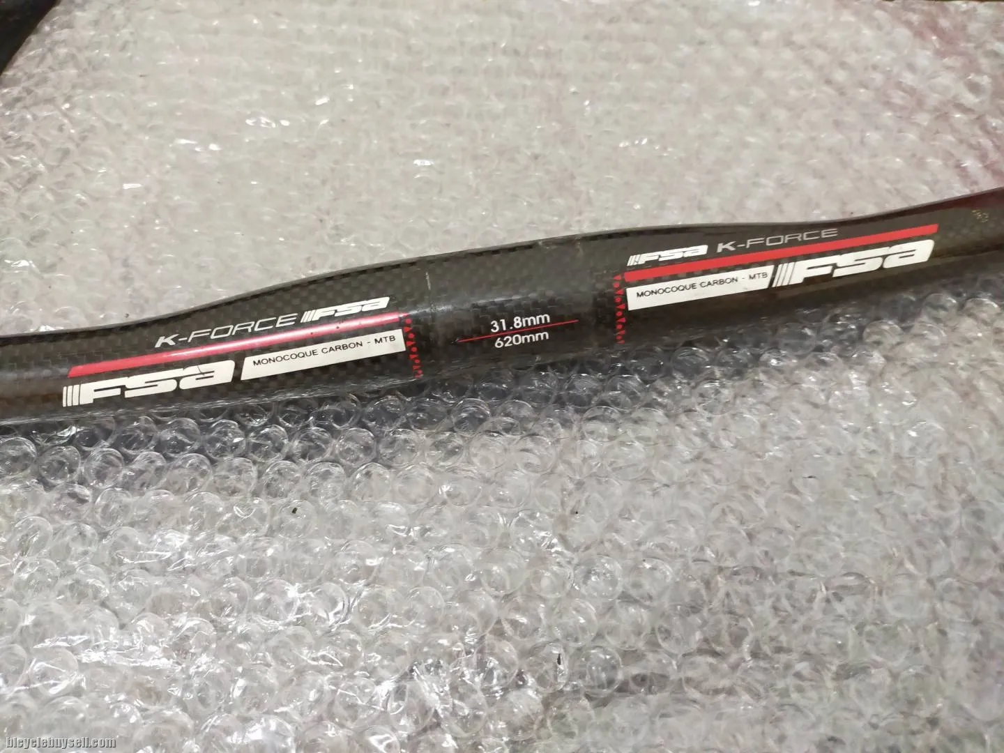 FSA CARBON K FORCE FLAT BAR 620MM - USED LESS THAN 200KM