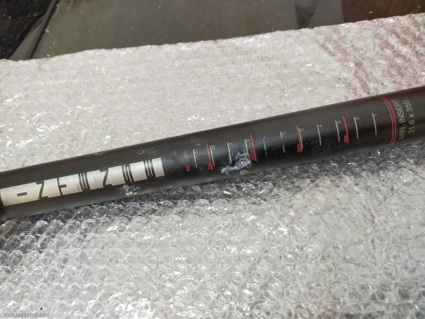 INTENSE 31.6X350MM SEATPOST - USED LESS THAN 3 MONTHS