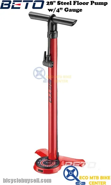 BETO 28" Steel Floor Pump w/4â€ Gauge (CMP-173SG9)
