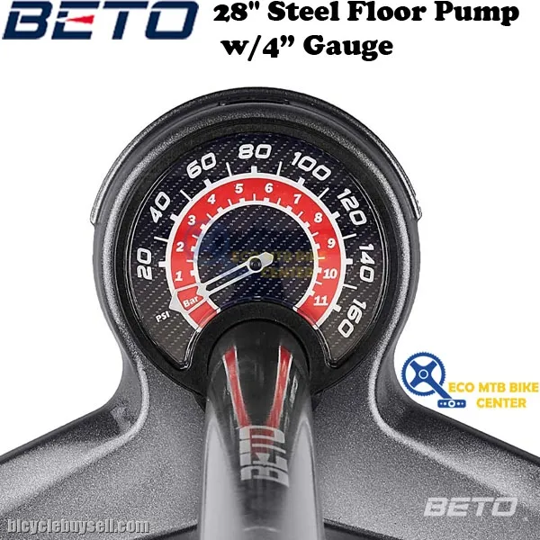BETO 28" Steel Floor Pump w/4â€ Gauge (CMP-173SG9)