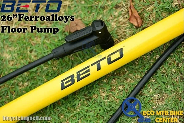 BETO 26" Ferroalloys Floor Pump Presta and Schrader (CMP-135SG5)