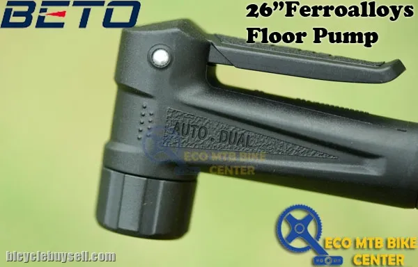 BETO 26" Ferroalloys Floor Pump Presta and Schrader (CMP-135SG5)
