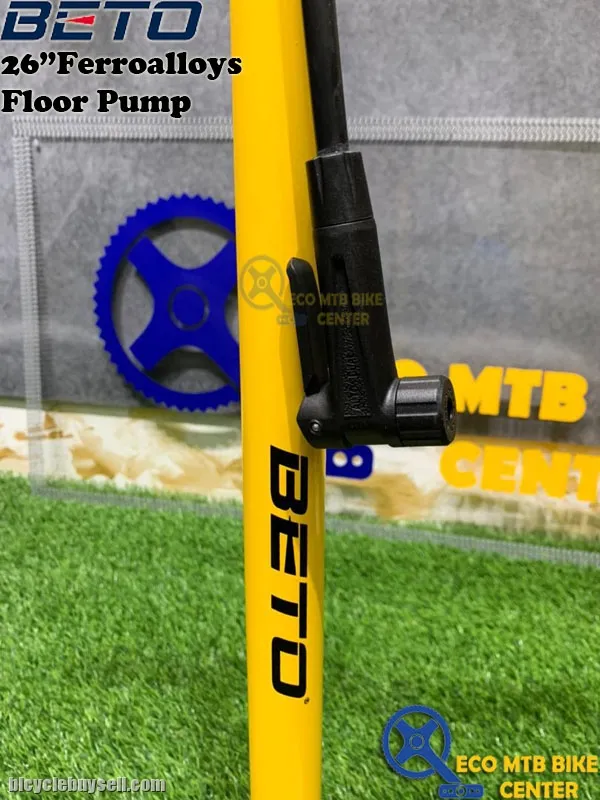 BETO 26" Ferroalloys Floor Pump Presta and Schrader (CMP-135SG5)