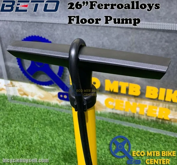 BETO 26" Ferroalloys Floor Pump Presta and Schrader (CMP-135SG5)