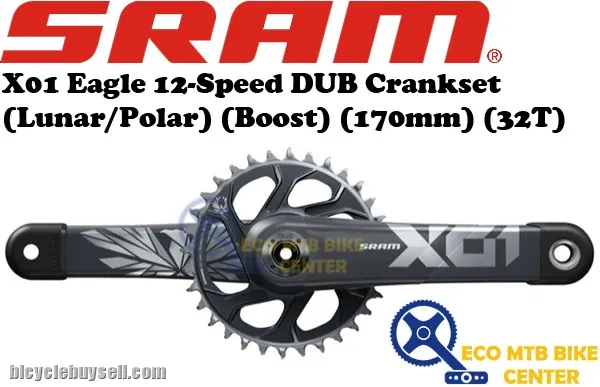 SRAM X01 Eagle 12-Speed DUB Crankset (Lunar/Polar) (Boost) (170mm) (32T)