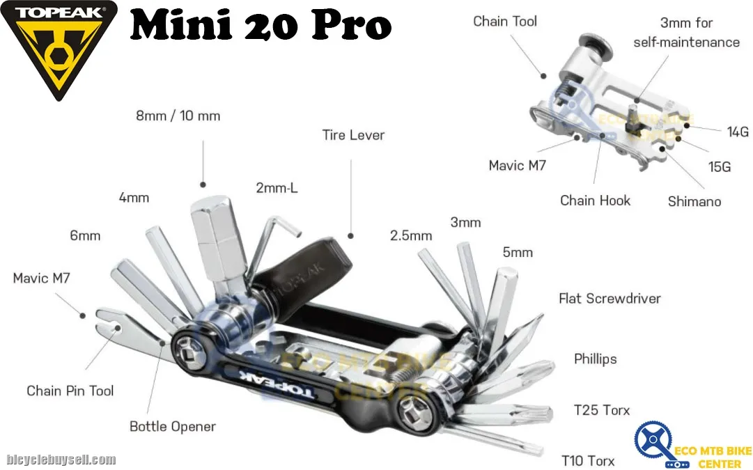 TOPEAK Mini 20 Pro Tools