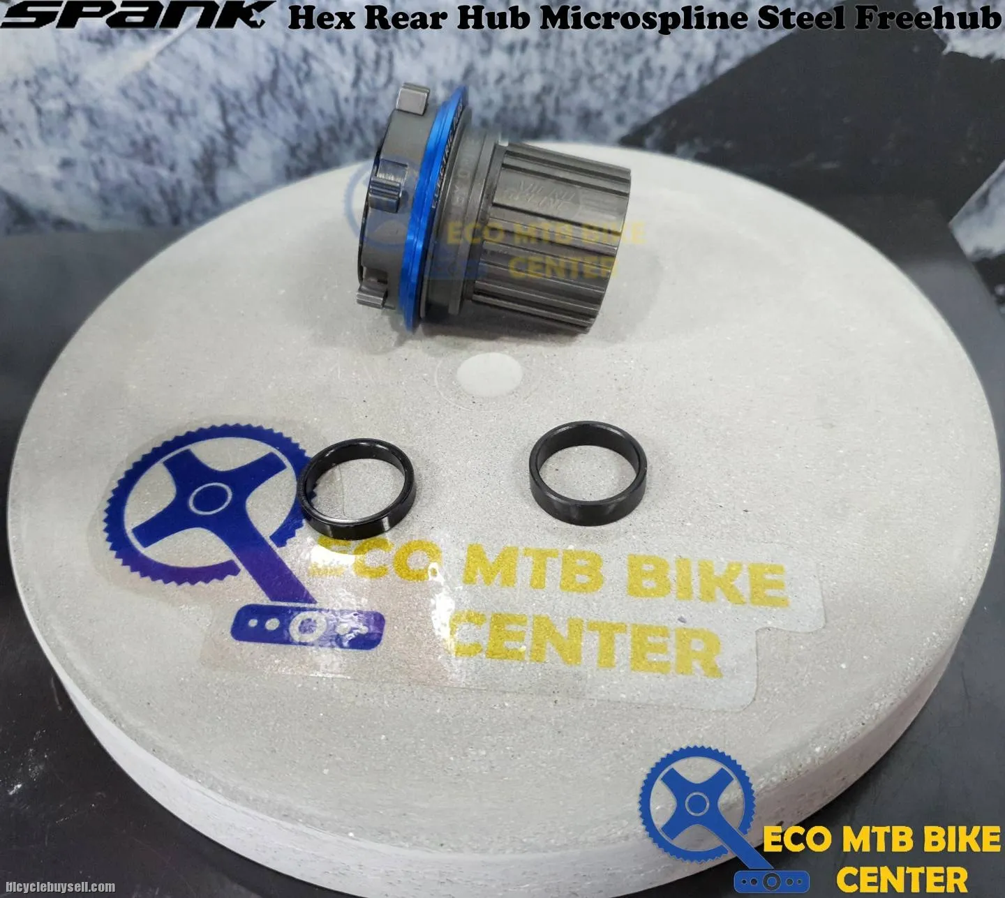 Spank Hex Rear Hub Microspline Steel Freehub &amp; Spacer Ring &amp; Conversion Spacer &amp; Dust Washer