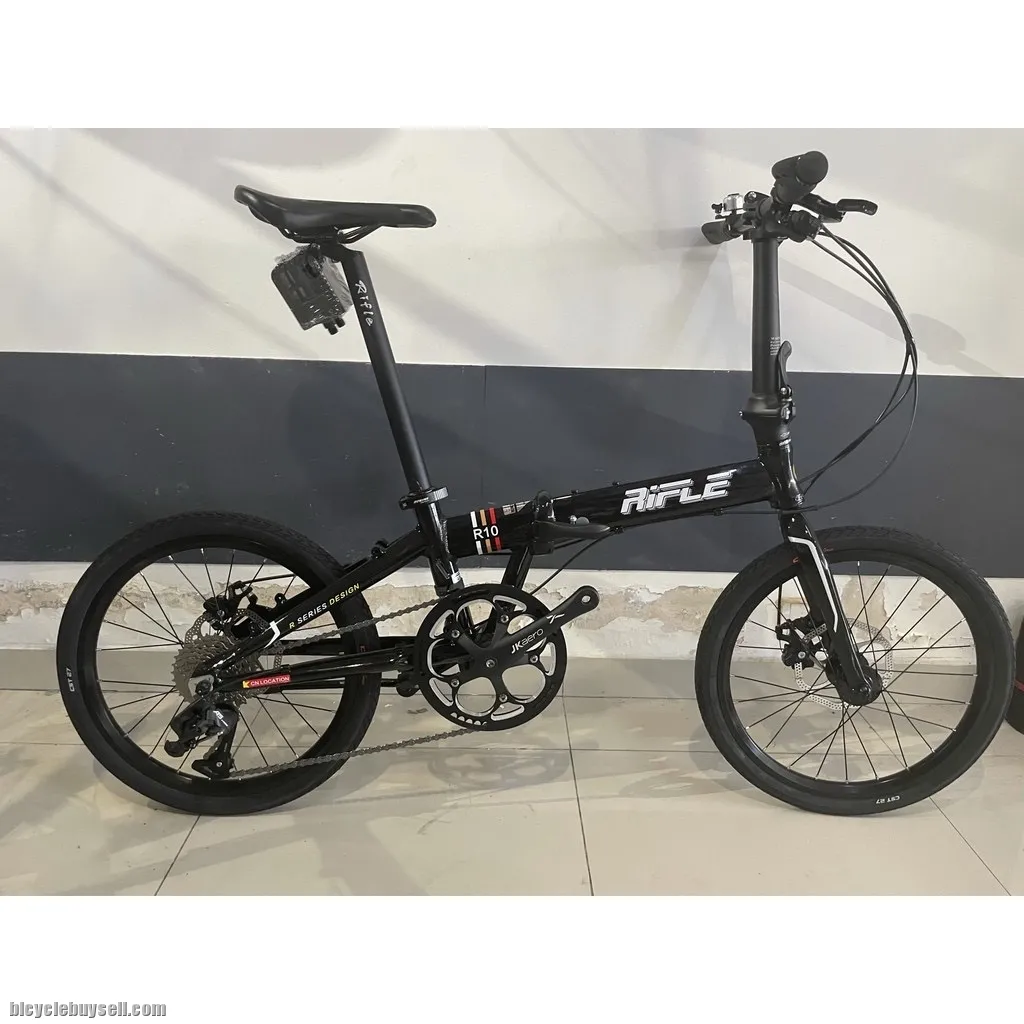 RIFLE LIGHT FOLDING BIKE PRESTIGE QUALITY DISC BRAKE 9SPEED - CLEARANCE SALES