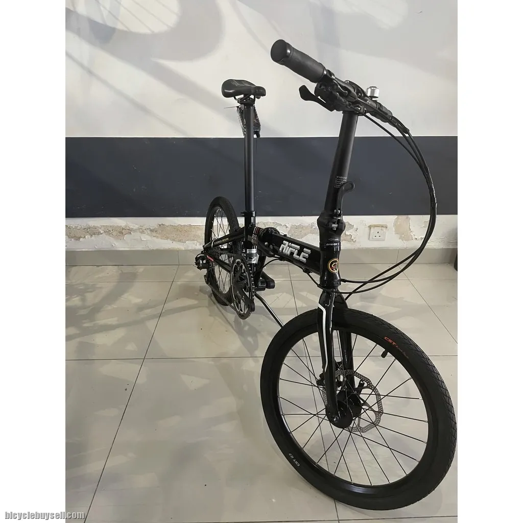 RIFLE LIGHT FOLDING BIKE PRESTIGE QUALITY DISC BRAKE 9SPEED - CLEARANCE SALES