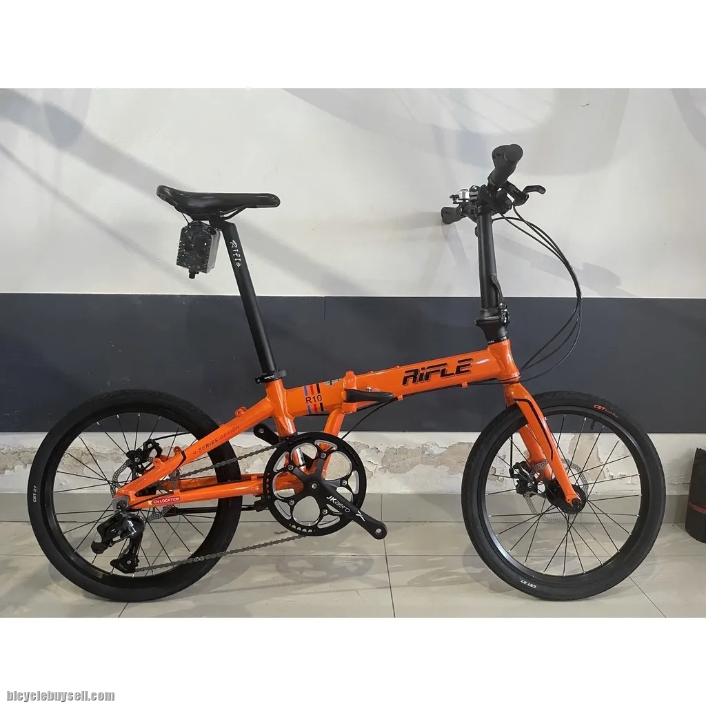 RIFLE LIGHT FOLDING BIKE PRESTIGE QUALITY DISC BRAKE 9SPEED - CLEARANCE SALES