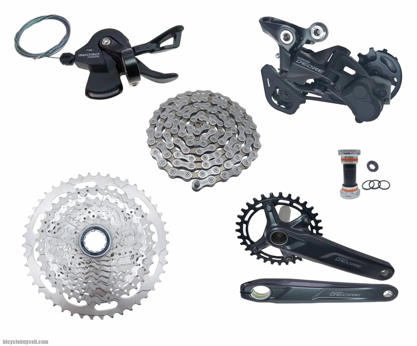 SHIMANO DEORE M4100 Groupset MTB Bike 1x10-Speed 11-42T 11-46T Shifter Rear Derailleur Cassette Grou