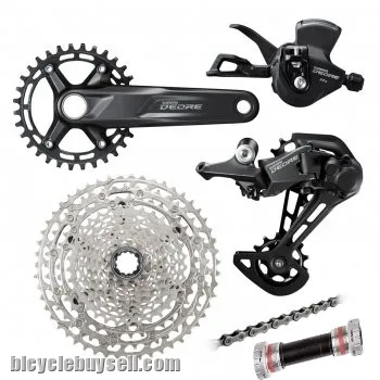 SHIMANO DEORE M4100 Groupset MTB Bike 1x10-Speed 11-42T 11-46T Shifter Rear Derailleur Cassette Grou
