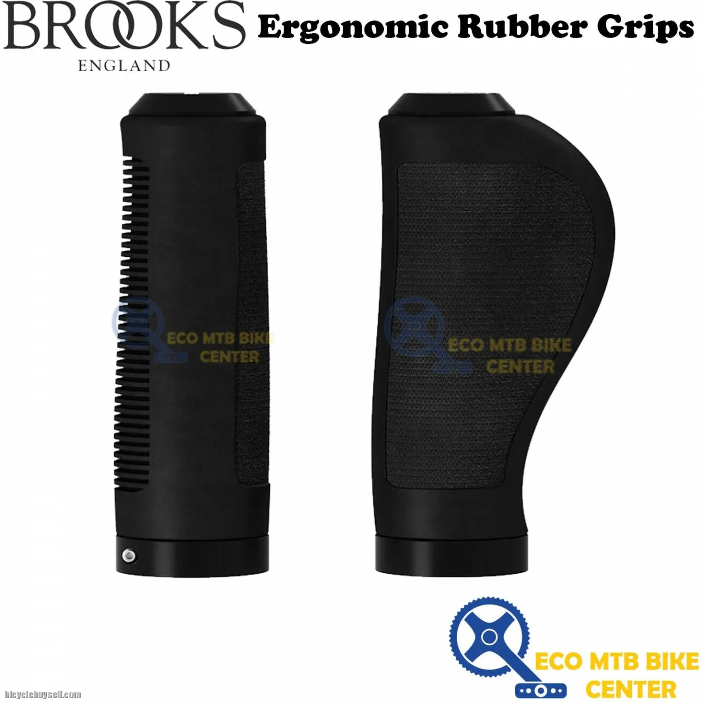 BROOKS Ergonomic Rubber Grips 100/100MM